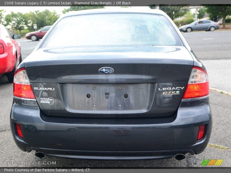 Diamond Gray Metallic / Off Black 2008 Subaru Legacy 2.5i Limited Sedan