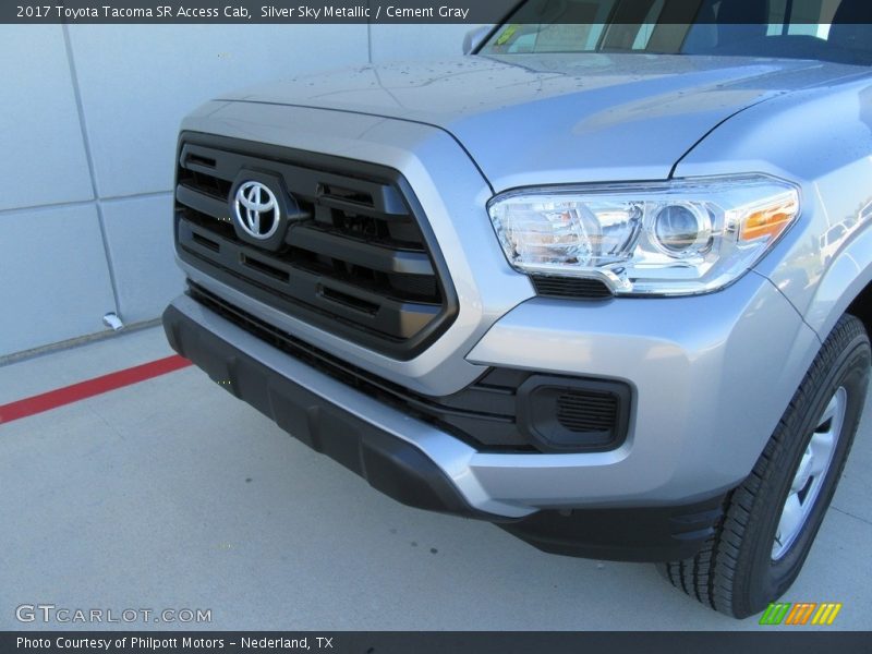 Silver Sky Metallic / Cement Gray 2017 Toyota Tacoma SR Access Cab