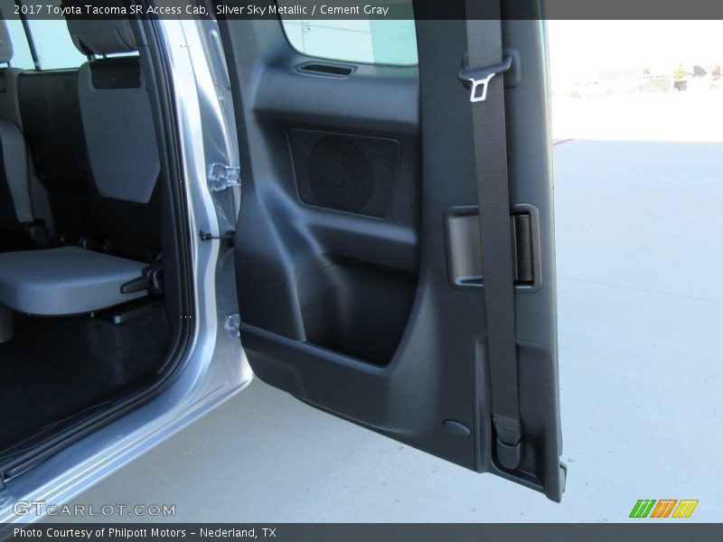 Silver Sky Metallic / Cement Gray 2017 Toyota Tacoma SR Access Cab