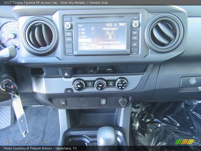 Silver Sky Metallic / Cement Gray 2017 Toyota Tacoma SR Access Cab