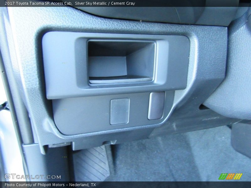Silver Sky Metallic / Cement Gray 2017 Toyota Tacoma SR Access Cab