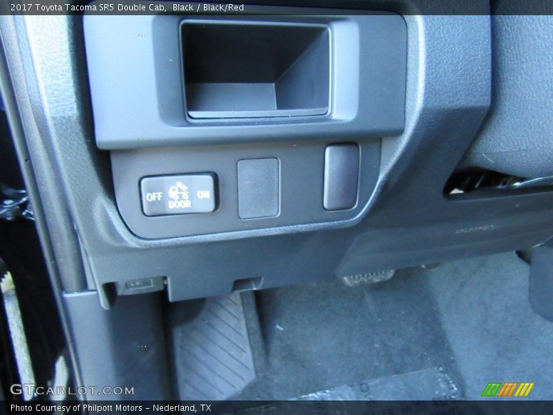 Black / Black/Red 2017 Toyota Tacoma SR5 Double Cab