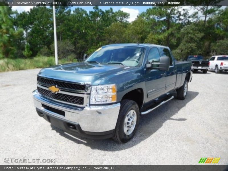 Blue Granite Metallic / Light Titanium/Dark Titanium 2013 Chevrolet Silverado 2500HD LT Crew Cab 4x4