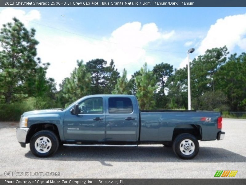 Blue Granite Metallic / Light Titanium/Dark Titanium 2013 Chevrolet Silverado 2500HD LT Crew Cab 4x4
