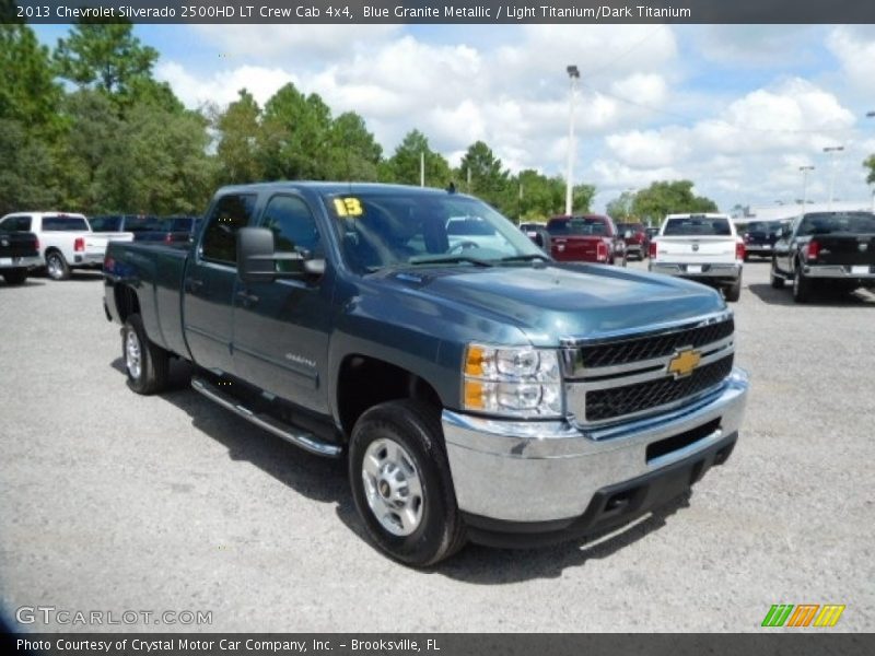 Blue Granite Metallic / Light Titanium/Dark Titanium 2013 Chevrolet Silverado 2500HD LT Crew Cab 4x4