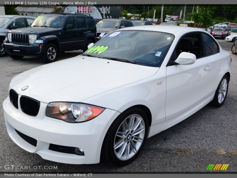Alpine White / Black 2011 BMW 1 Series 128i Coupe