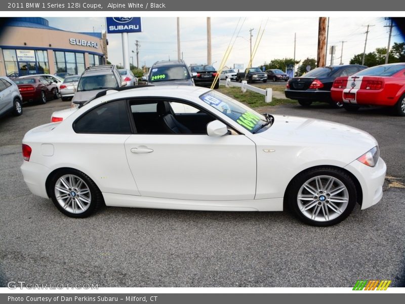 Alpine White / Black 2011 BMW 1 Series 128i Coupe