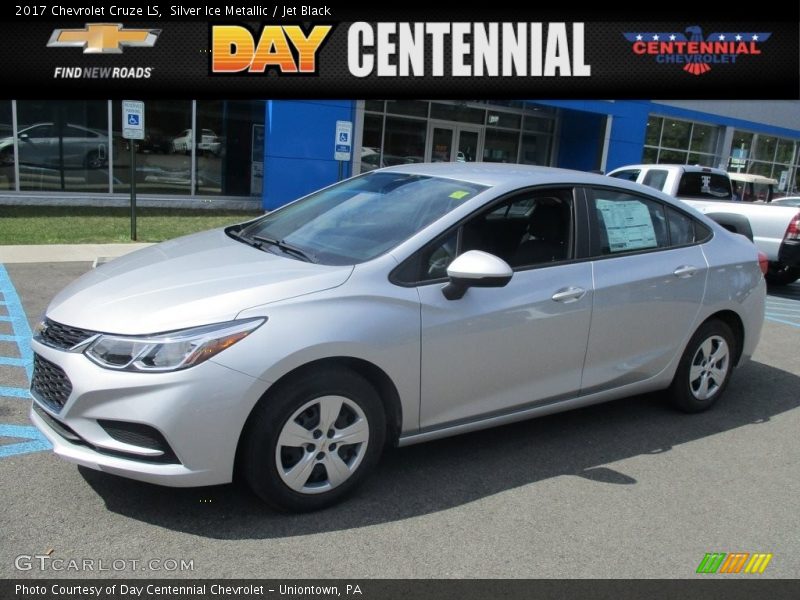 Silver Ice Metallic / Jet Black 2017 Chevrolet Cruze LS