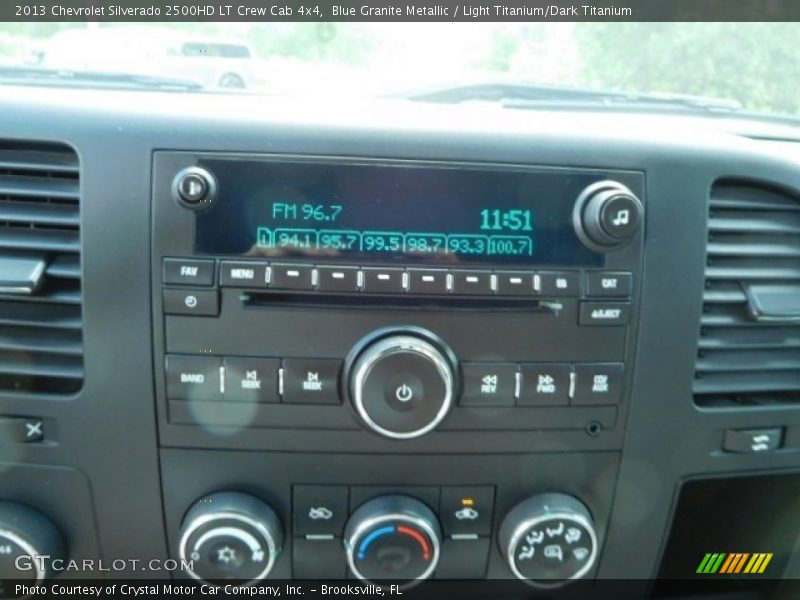 Blue Granite Metallic / Light Titanium/Dark Titanium 2013 Chevrolet Silverado 2500HD LT Crew Cab 4x4