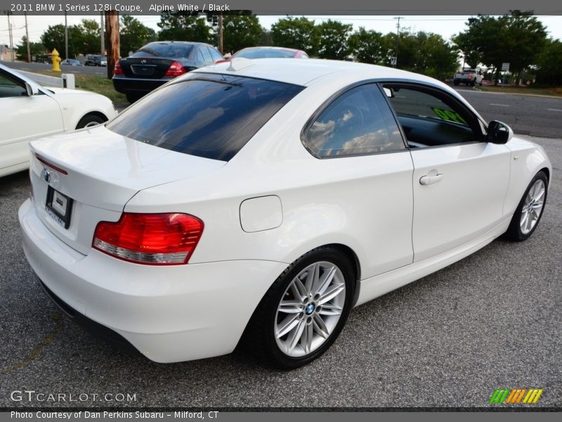 Alpine White / Black 2011 BMW 1 Series 128i Coupe