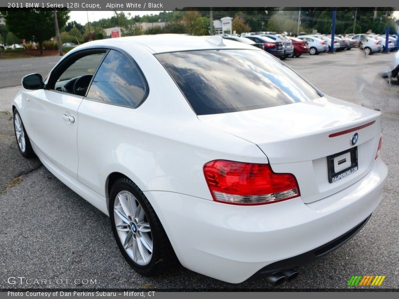 Alpine White / Black 2011 BMW 1 Series 128i Coupe