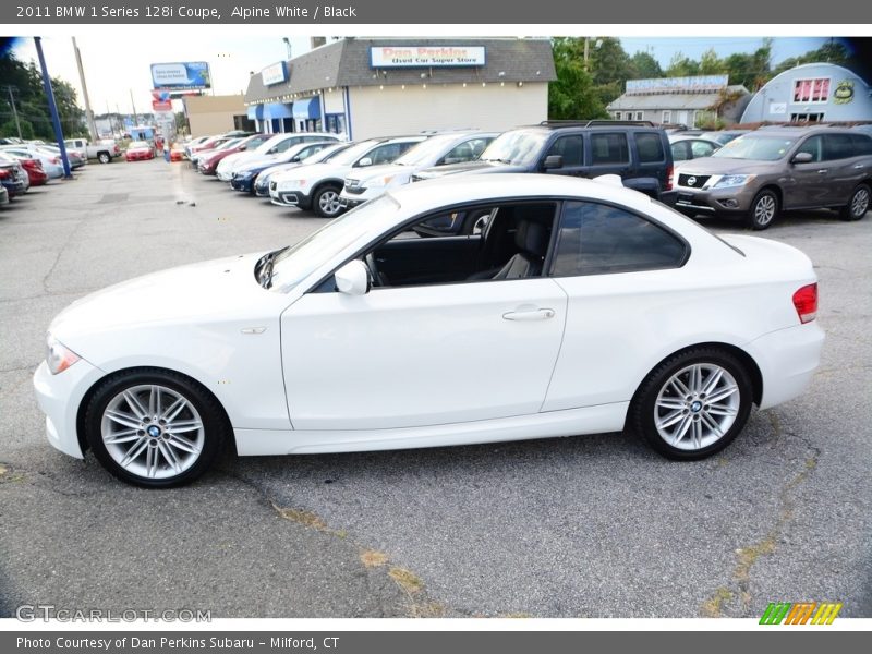 Alpine White / Black 2011 BMW 1 Series 128i Coupe
