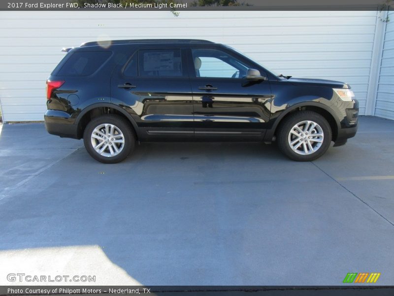Shadow Black / Medium Light Camel 2017 Ford Explorer FWD
