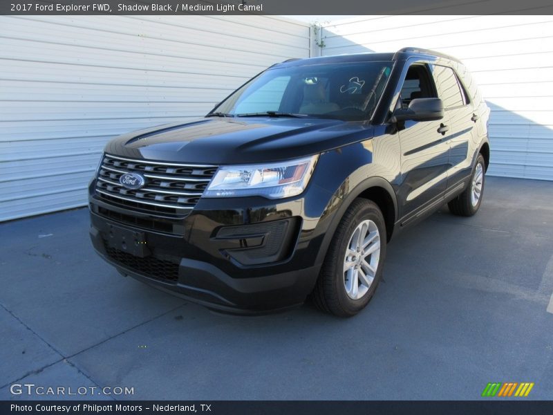 Shadow Black / Medium Light Camel 2017 Ford Explorer FWD