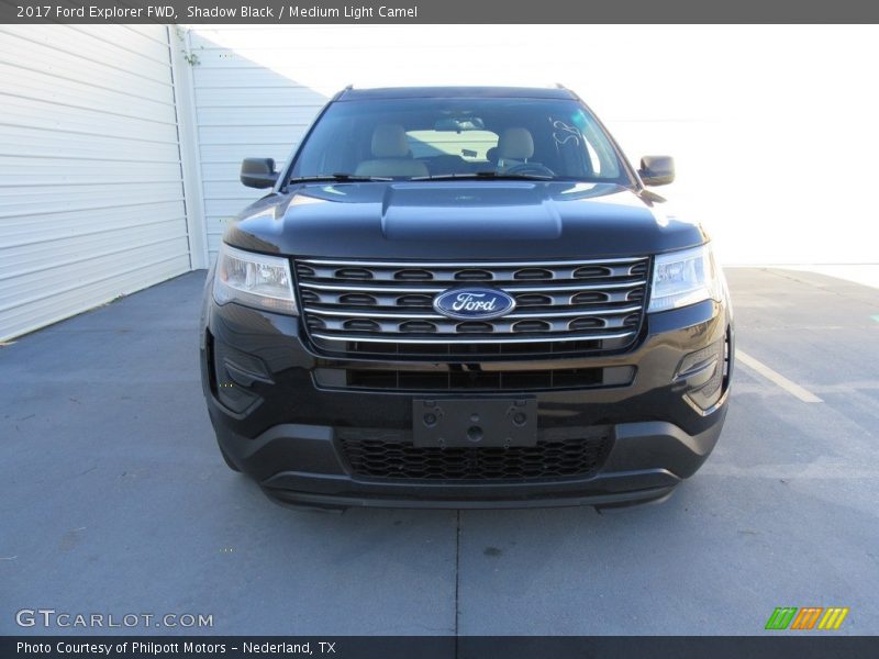 Shadow Black / Medium Light Camel 2017 Ford Explorer FWD