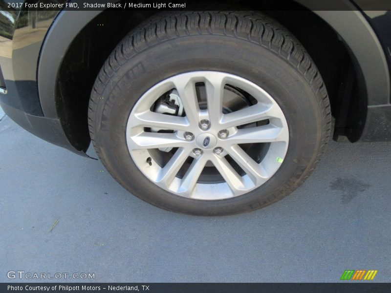 Shadow Black / Medium Light Camel 2017 Ford Explorer FWD