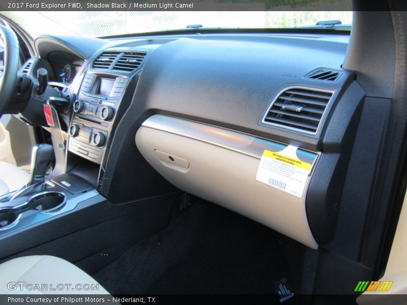 Shadow Black / Medium Light Camel 2017 Ford Explorer FWD