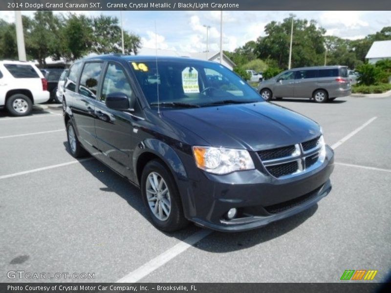 Granite Crystal Metallic / Black/Light Graystone 2014 Dodge Grand Caravan SXT