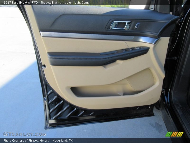Shadow Black / Medium Light Camel 2017 Ford Explorer FWD