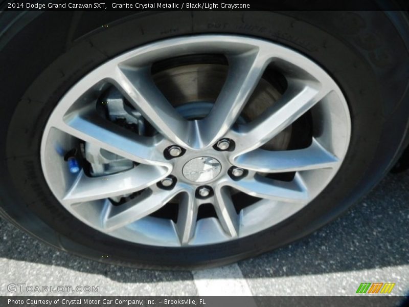 Granite Crystal Metallic / Black/Light Graystone 2014 Dodge Grand Caravan SXT