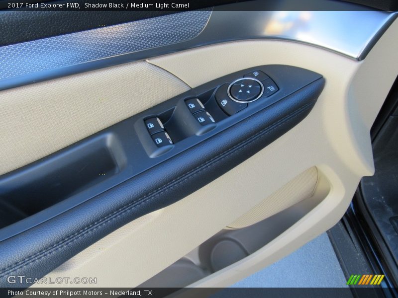 Shadow Black / Medium Light Camel 2017 Ford Explorer FWD