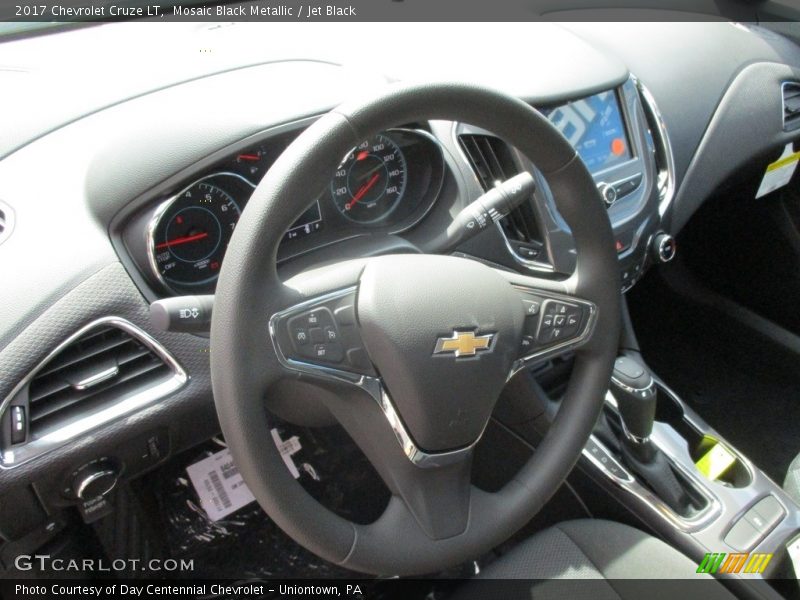 Mosaic Black Metallic / Jet Black 2017 Chevrolet Cruze LT