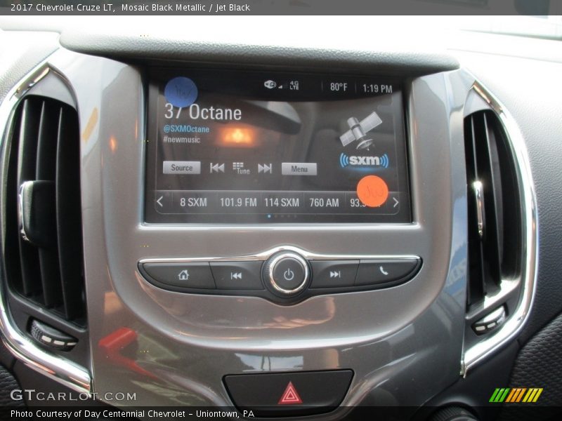 Mosaic Black Metallic / Jet Black 2017 Chevrolet Cruze LT
