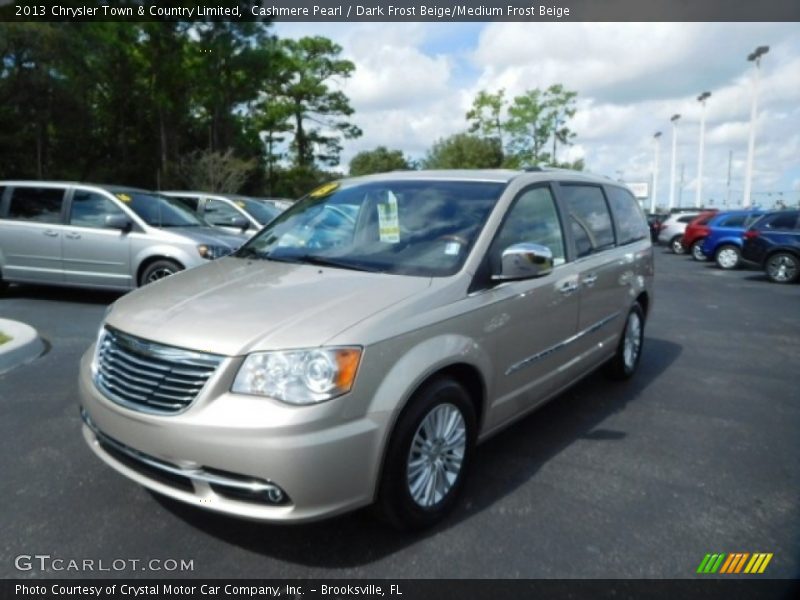 Cashmere Pearl / Dark Frost Beige/Medium Frost Beige 2013 Chrysler Town & Country Limited