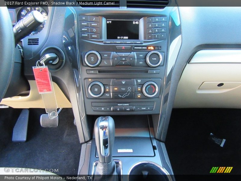 Shadow Black / Medium Light Camel 2017 Ford Explorer FWD