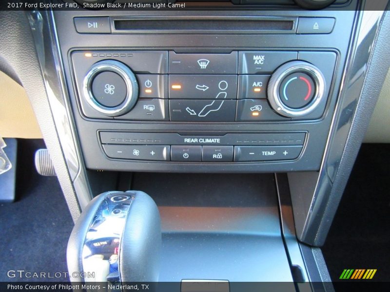 Shadow Black / Medium Light Camel 2017 Ford Explorer FWD