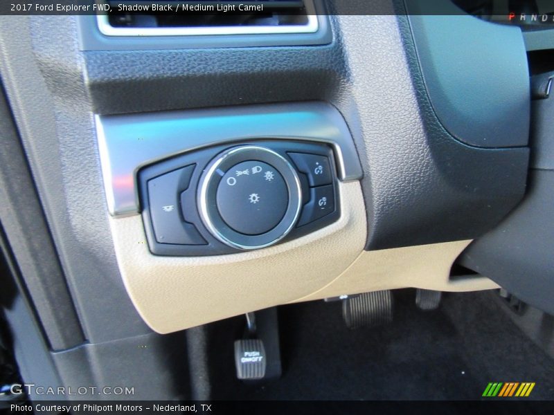 Shadow Black / Medium Light Camel 2017 Ford Explorer FWD