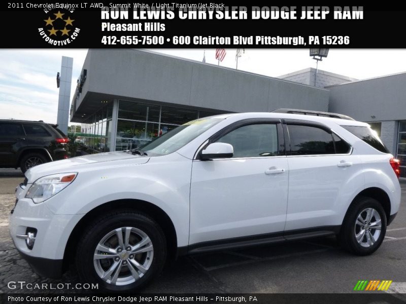 Summit White / Light Titanium/Jet Black 2011 Chevrolet Equinox LT AWD