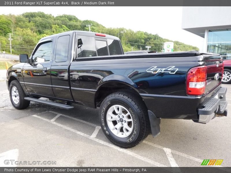 Black / Medium Dark Flint 2011 Ford Ranger XLT SuperCab 4x4