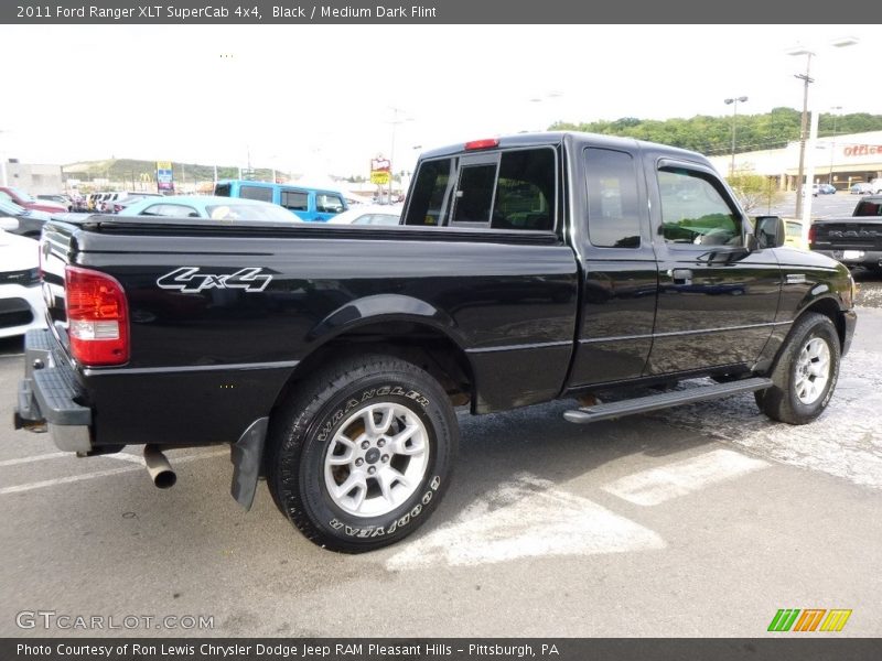 Black / Medium Dark Flint 2011 Ford Ranger XLT SuperCab 4x4