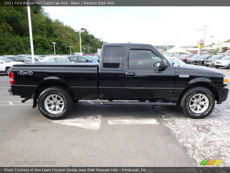 Black / Medium Dark Flint 2011 Ford Ranger XLT SuperCab 4x4