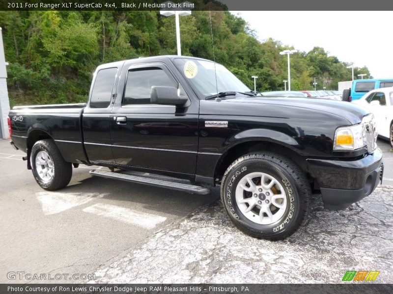 Black / Medium Dark Flint 2011 Ford Ranger XLT SuperCab 4x4