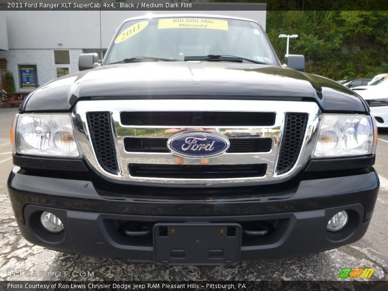 Black / Medium Dark Flint 2011 Ford Ranger XLT SuperCab 4x4
