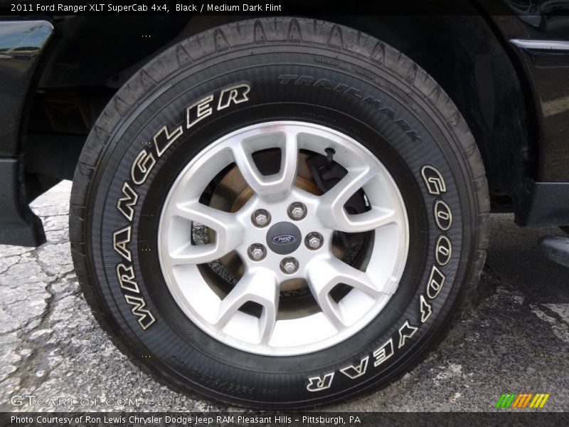 Black / Medium Dark Flint 2011 Ford Ranger XLT SuperCab 4x4