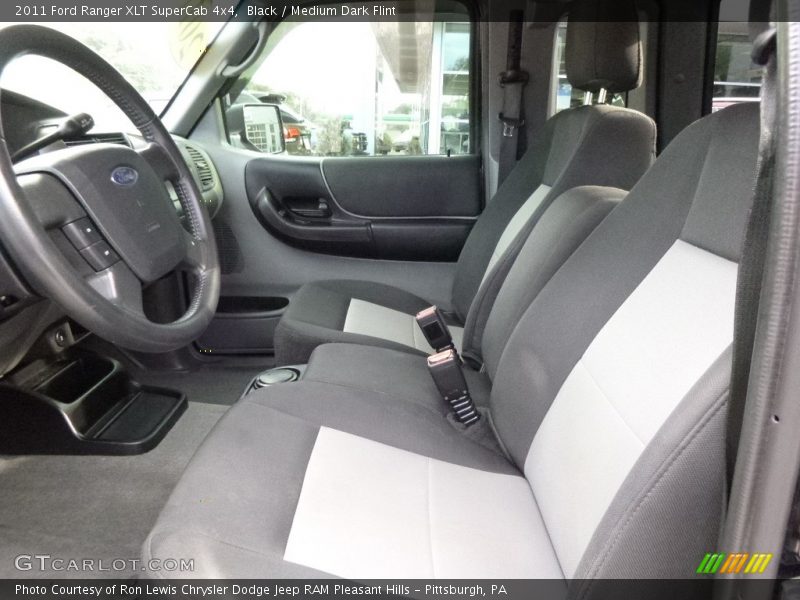 Black / Medium Dark Flint 2011 Ford Ranger XLT SuperCab 4x4
