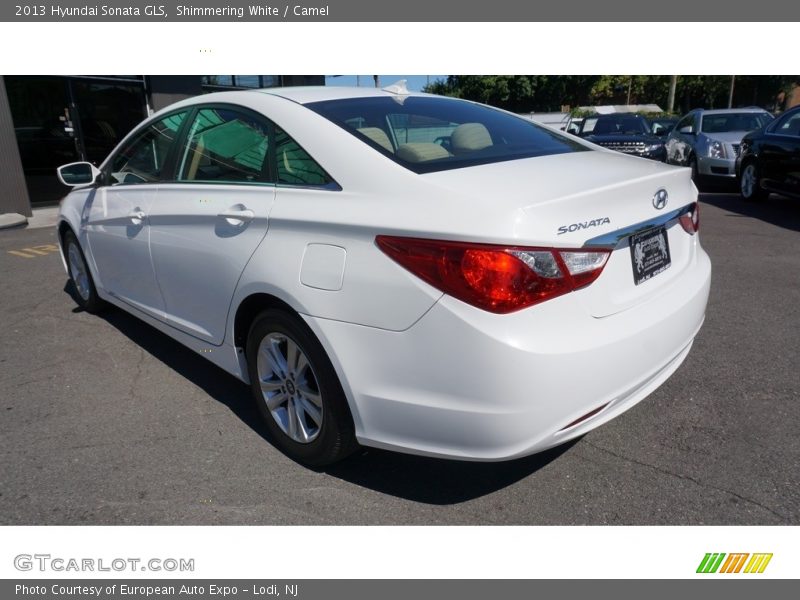 Shimmering White / Camel 2013 Hyundai Sonata GLS