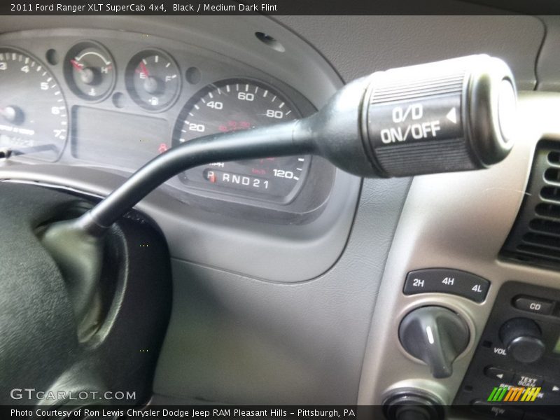 Black / Medium Dark Flint 2011 Ford Ranger XLT SuperCab 4x4