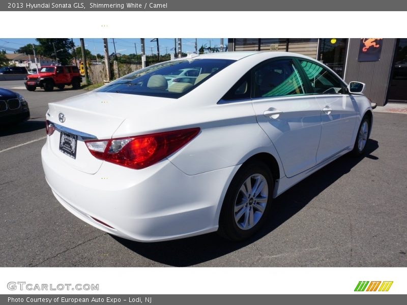 Shimmering White / Camel 2013 Hyundai Sonata GLS