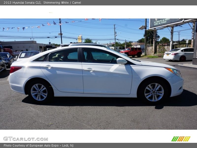 Shimmering White / Camel 2013 Hyundai Sonata GLS