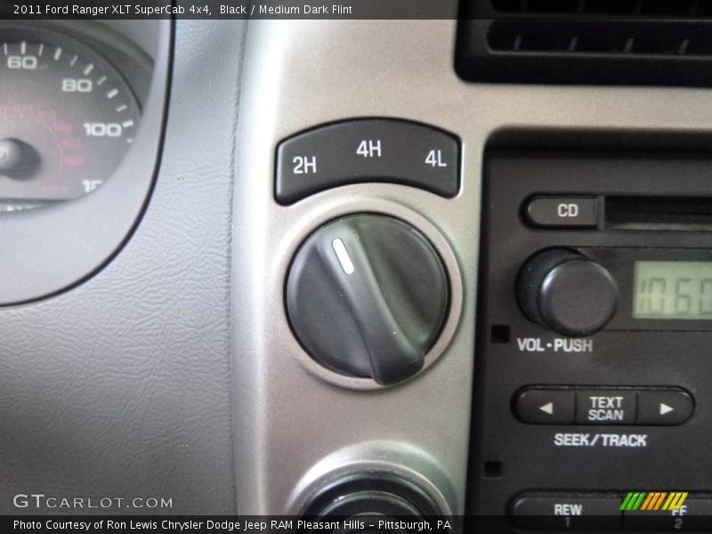 Black / Medium Dark Flint 2011 Ford Ranger XLT SuperCab 4x4