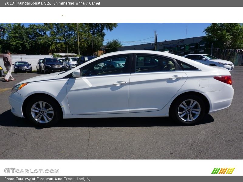 Shimmering White / Camel 2013 Hyundai Sonata GLS