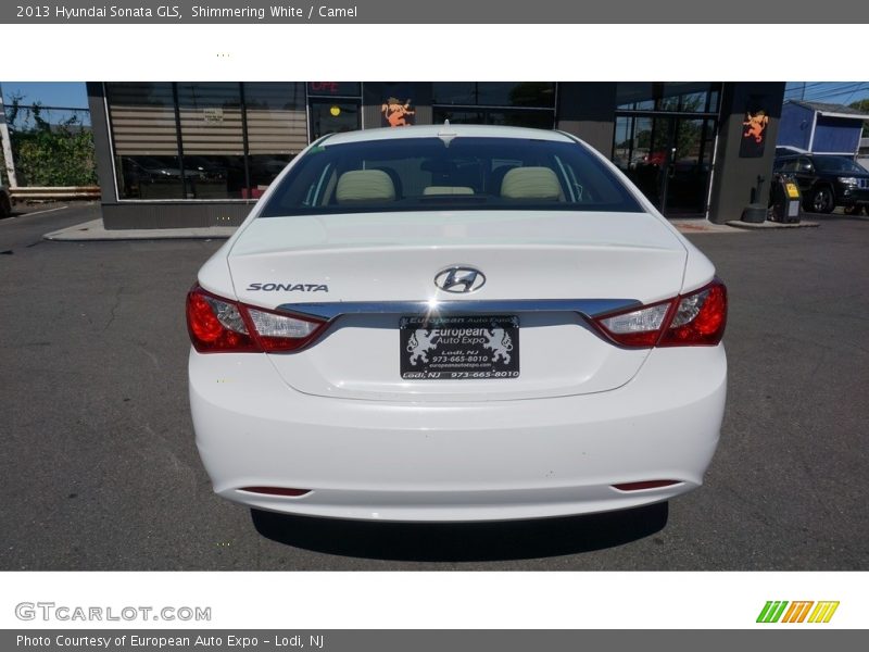 Shimmering White / Camel 2013 Hyundai Sonata GLS