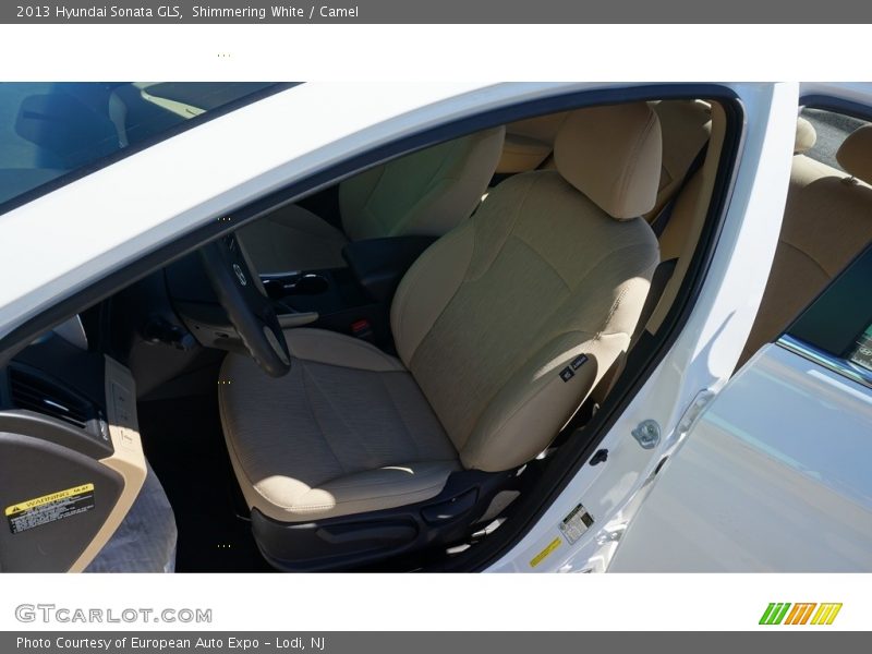 Shimmering White / Camel 2013 Hyundai Sonata GLS