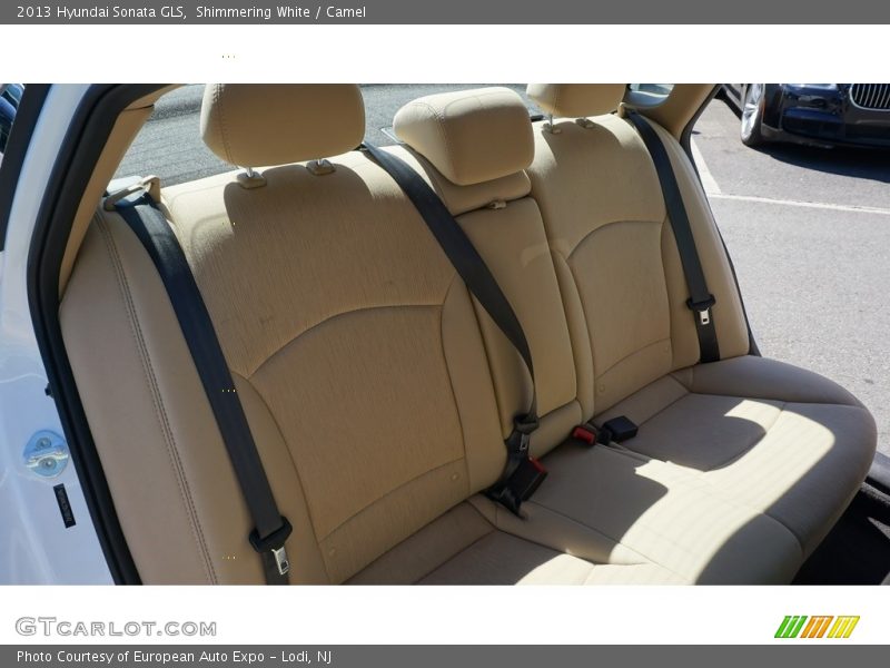 Shimmering White / Camel 2013 Hyundai Sonata GLS