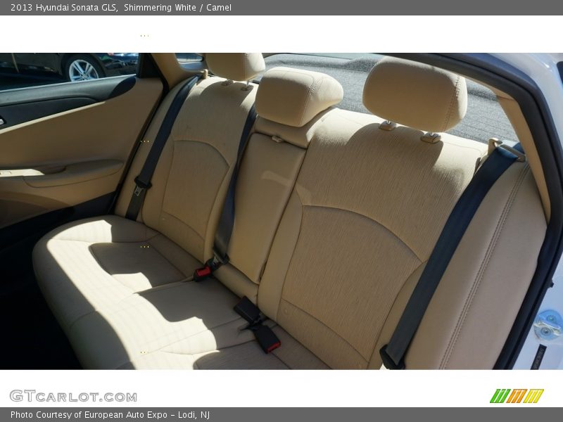 Shimmering White / Camel 2013 Hyundai Sonata GLS