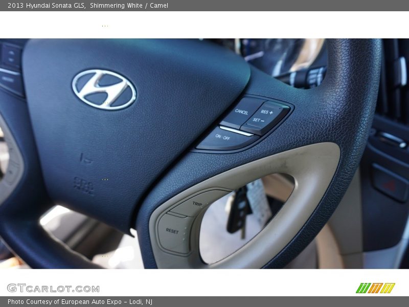 Shimmering White / Camel 2013 Hyundai Sonata GLS